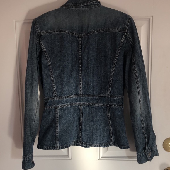 DKNY Womens Denim Jean Jacket Size Med - Picture 2 of 10